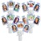 Big Dot of Happiness Light Purple Graduation Photo Display Centerpiece Kit, 15 Table Topper Sticks, Lavender Vertical & Horizontal 4x6 Picture Holders